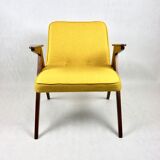 Yellow tweed bunny armchair