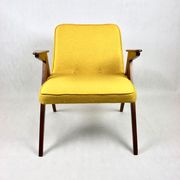 Yellow tweed bunny armchair
