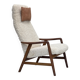 1960s, Danish design by Alf Svensson, genuine sheepskin, reupholstered.