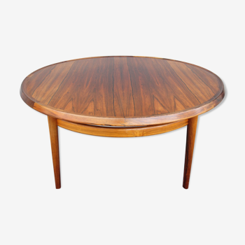 Scandinavian round coffee table by Torbjørn Afdal for Bruksbo