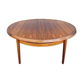 Scandinavian round coffee table by Torbjørn Afdal for Bruksbo