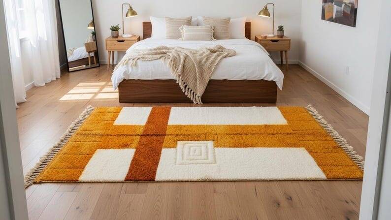 Berber carpet Beni Mrirt Moroccan handmade size 150 x 250 cm