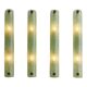 Contemporary Modern Green Graniglia ”Canalina" Murano Glass Wall Sconce-Set