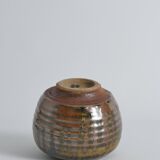 Midcentury-Modern Stoneware Bowl Dripping Motif in the Style of Margaret Rey