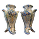 Pair of Desvres vases, signed Jules Verlingue, 1900