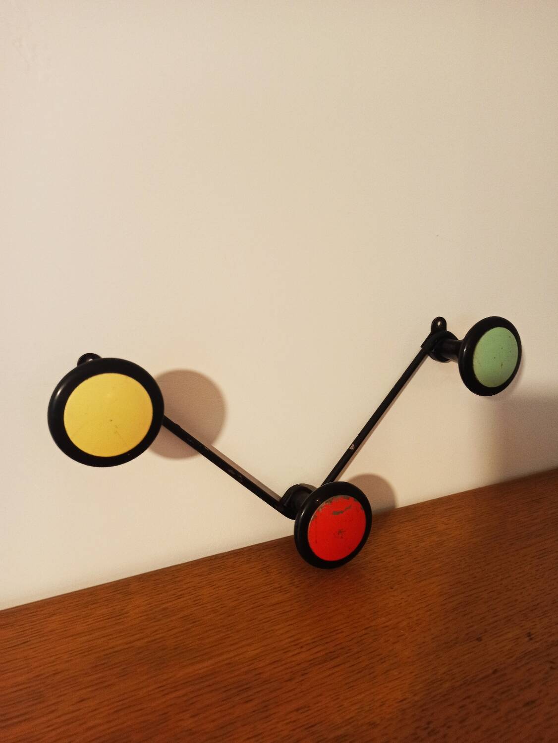Vintage wall coat rack
