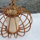 70s rattan pendant light