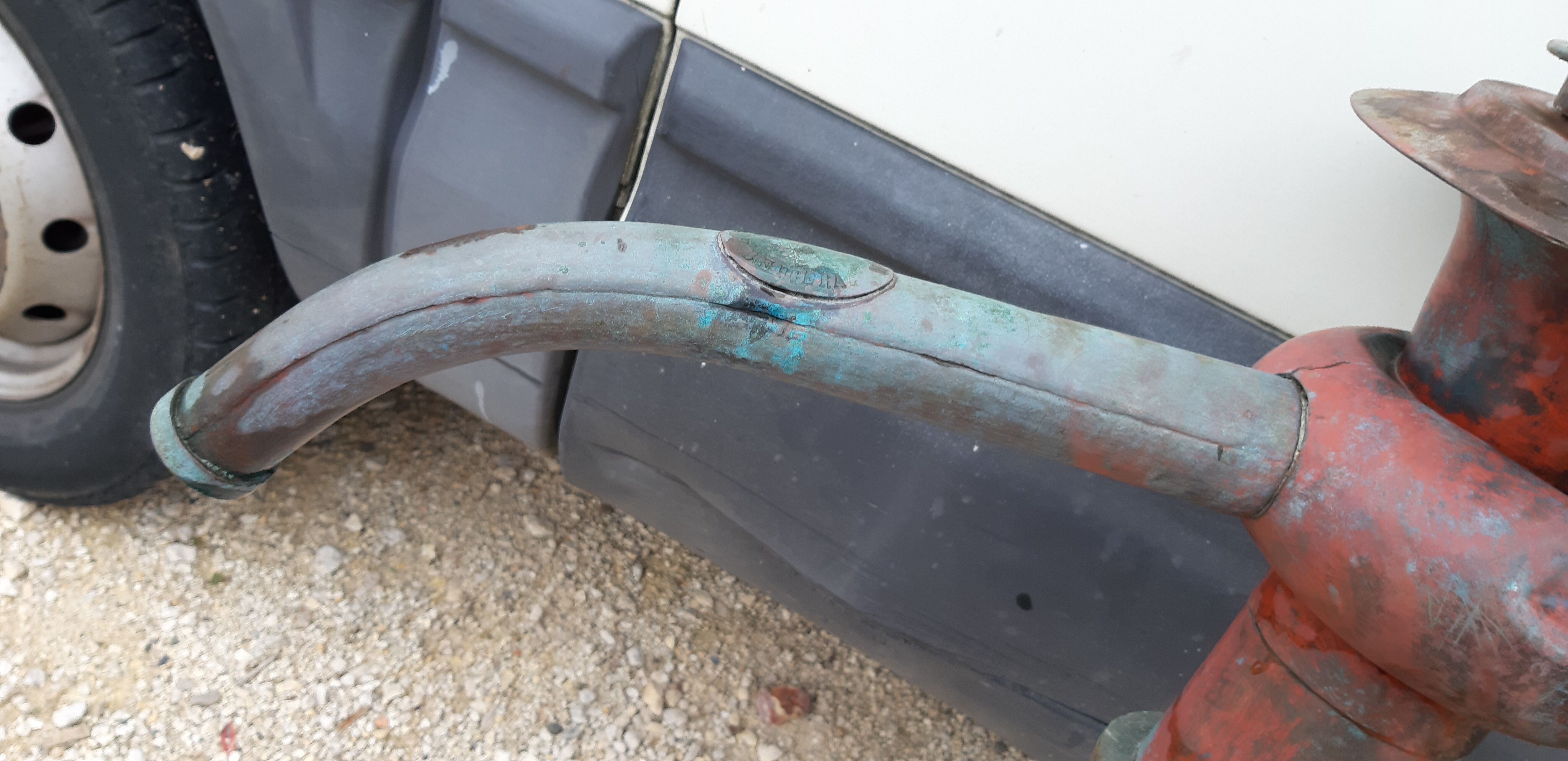 Red Copper Garden Well Pump 19th