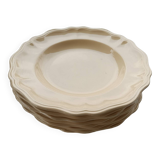 Sarreguemines ivory plates