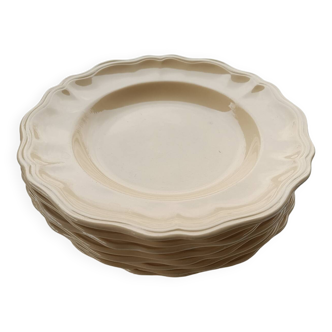 Sarreguemines ivory plates