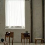 Modern Danish, An Elegant Pair of Walnut Bedside Tables, 1940s