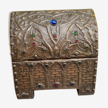 Gothic Style Chest Attributed To Alfred Louis Achille Daguet, From Around 1900