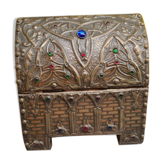 Gothic Style Chest Attributed To Alfred Louis Achille Daguet, From Around 1900