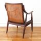 Fauteuil vintage en cannage - Restauré - Assise neuve