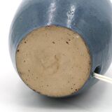 Potter's lamp in blue glazed ceramic, 1970s