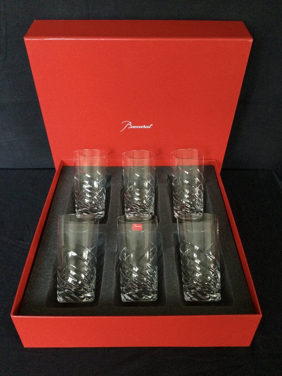 Set of 6 Baccarat and Arik Levy glasses