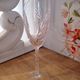 Lot of 5 champagne flutes in Epi model crystal and twisted foot
