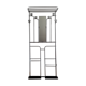 Coats chrome locker room door