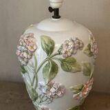 Chaumette Model Hortensias Lamp Base - Barbotine H 40 cm