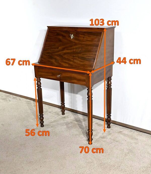 Petit Bureau de Dame en Acajou, époque Louis-Philippe – 1ère partie XIXe