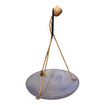 Art Deco blue pendant light