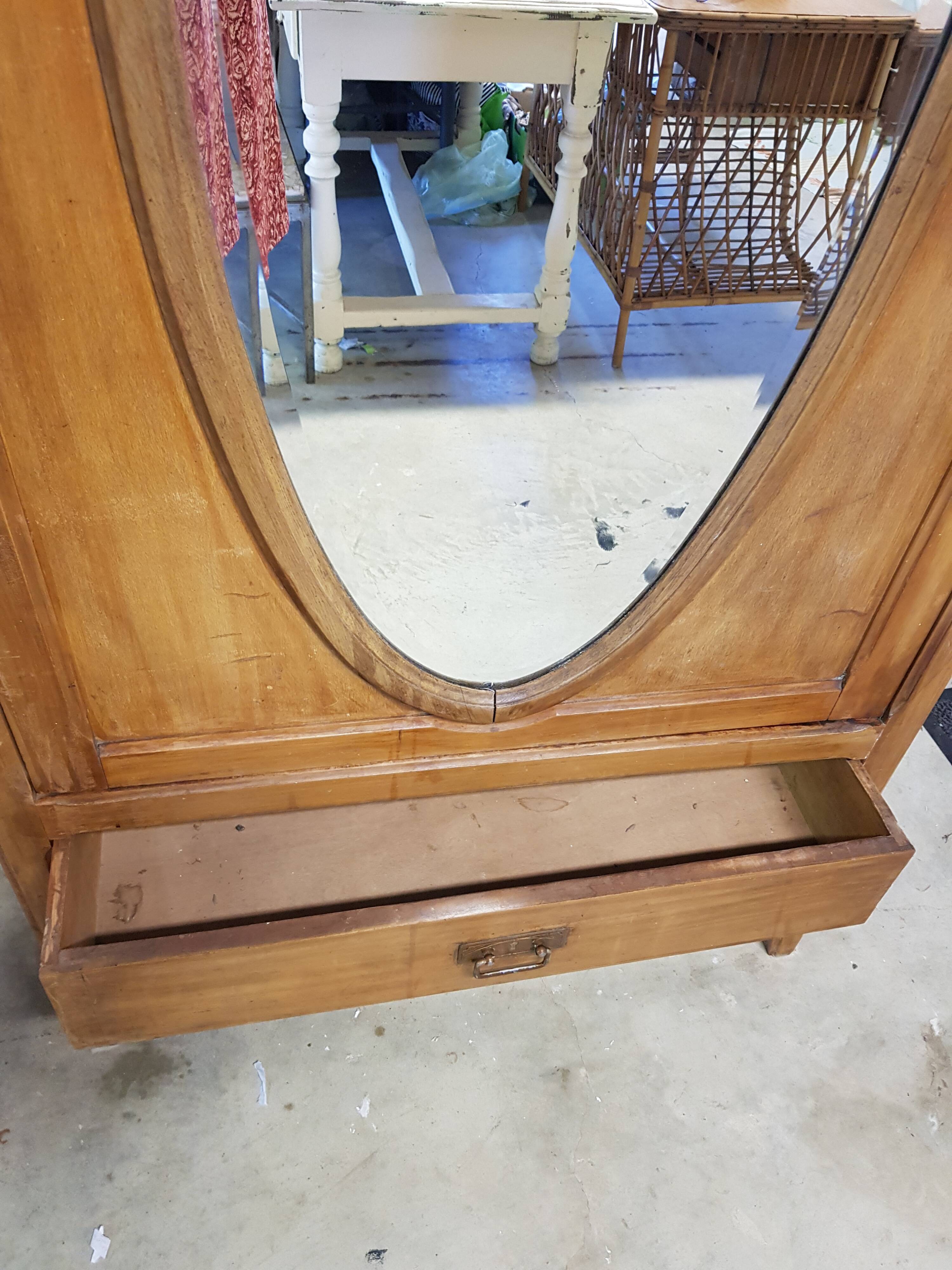 Parisian wardrobe with mirror