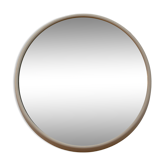 Space Age mirror with white plastic frame