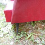 Sofa 2 place skai red