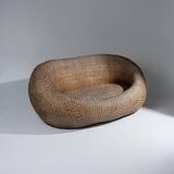 Wicker outdoor sofa, 1960s