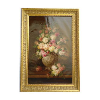 Nature morte aux fleurs Frans Backvis (1857-1926 ) Huile sur toile
