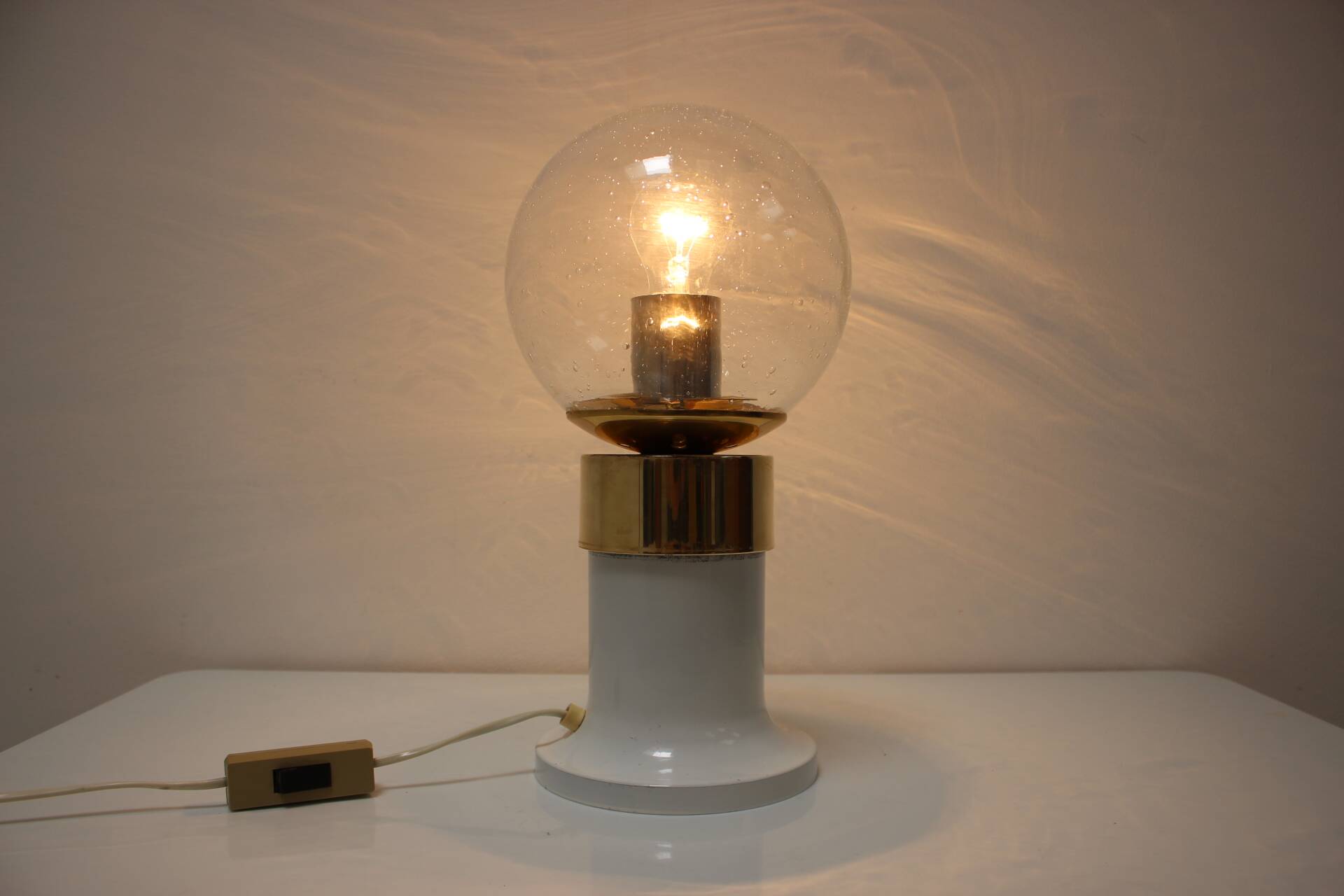 Mid-Century Brass Table Lamp by Kamenicky Senov, 1960s