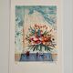 Lithograph (EA) signed by Michel Henry - Bouquet at the Window