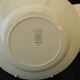 6 flat plates in Digoin Sarreguemines earthenware. Blue rose decoration.