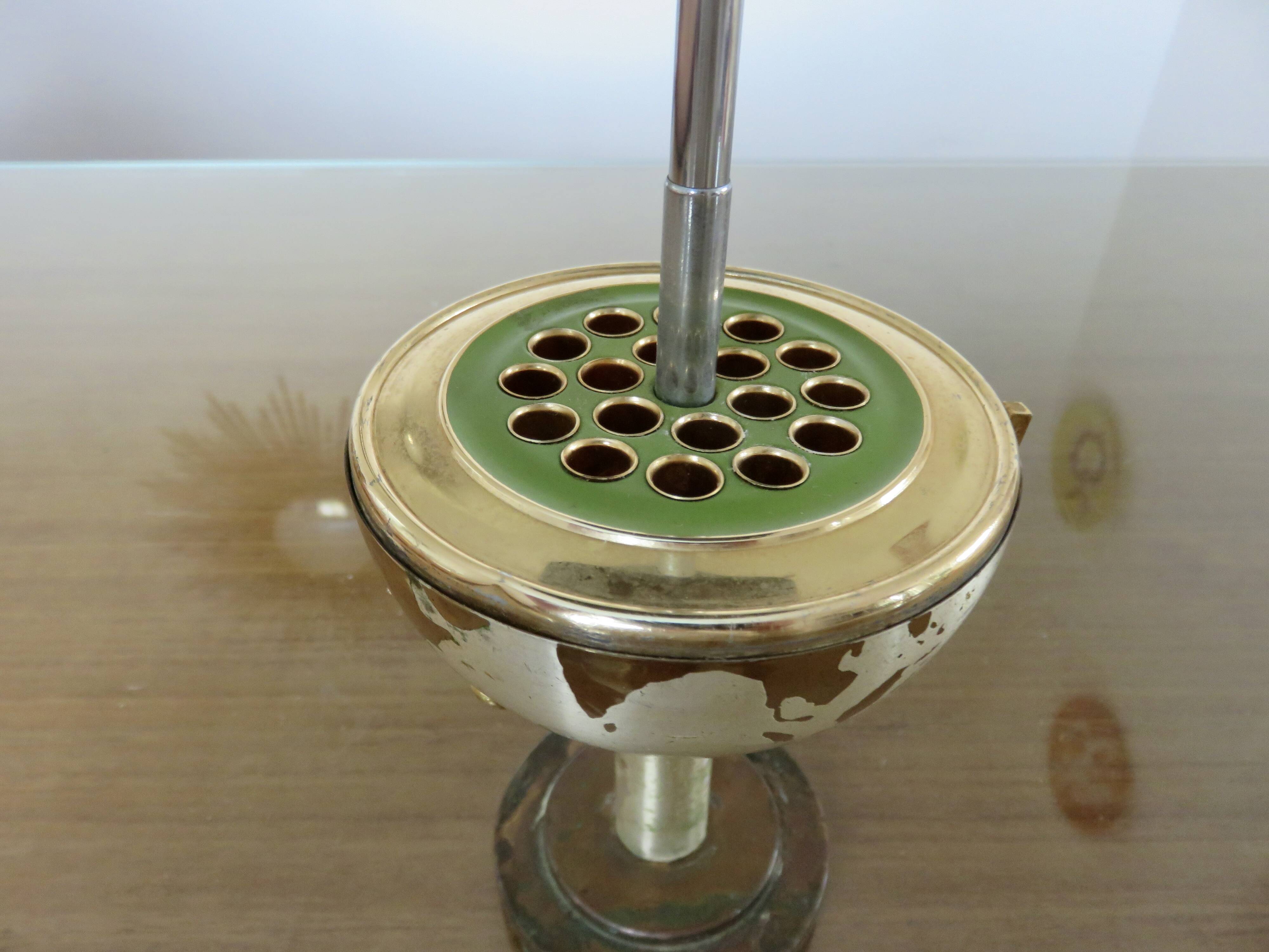 Brass cigarette dispenser, 1960s 70s