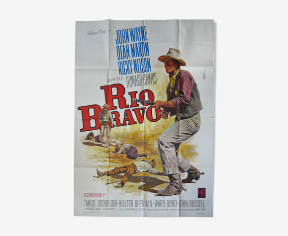 Rio Bravo John Wayne Howard Hawks Original Movie Poster Selency Rio Bravo John Wayne Howard Hawks Original Movie Poster Selency