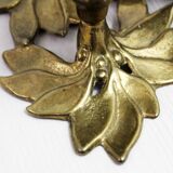 Brass flower candle holder