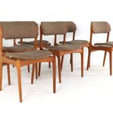 Set of 6 Erik Buch dining chairs 'Kongvund' - danish design teak