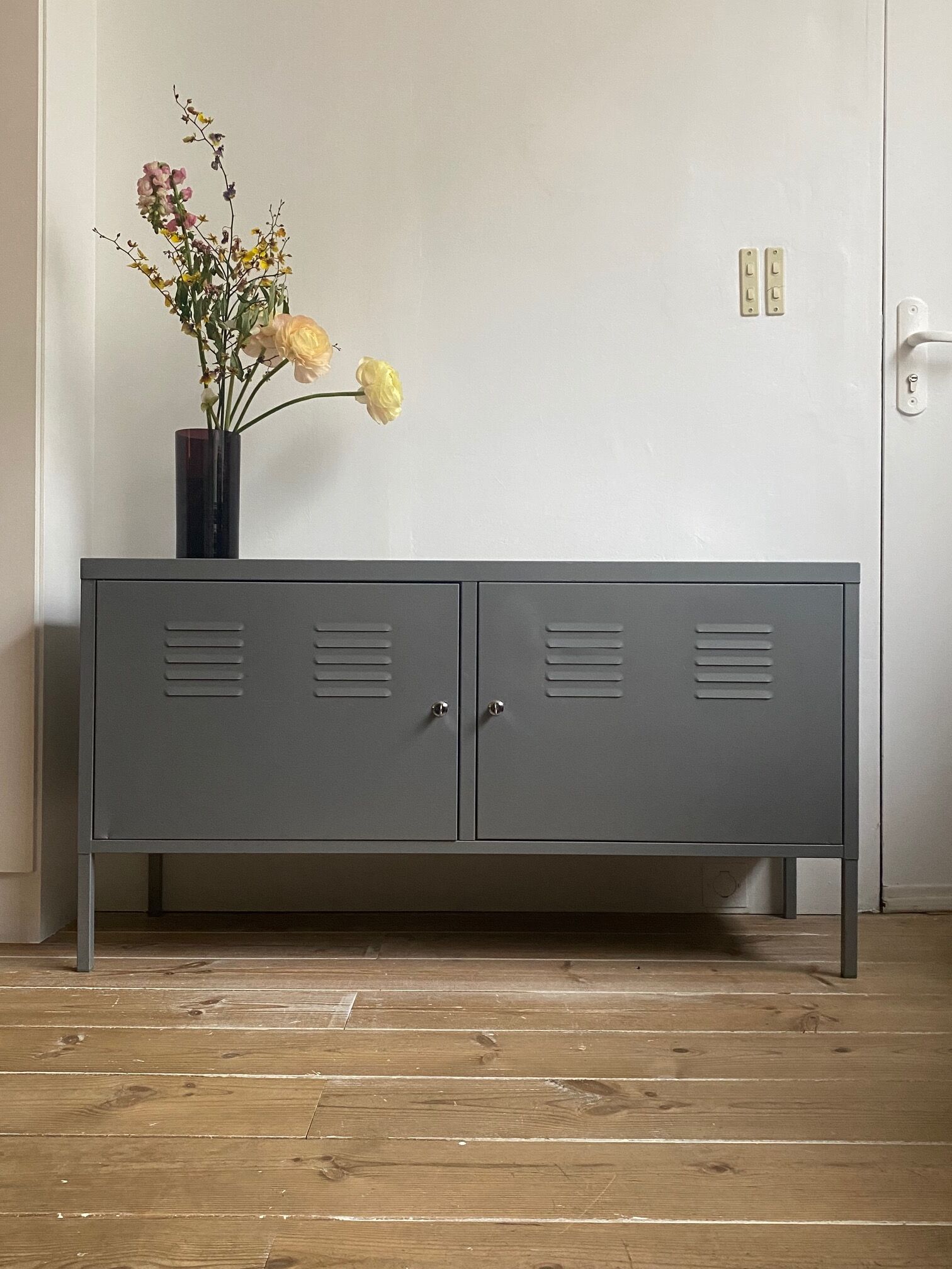 Iconic vintage cabinet Ikea PS gray color