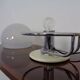 Italian glass and chromed steel table lamp, 1960s