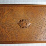 Old wooden storage box