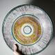 Large ceramic art bowl from the 50s-60s, vintage wall decoration or fruit bowl.