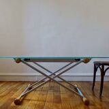Height-adjustable designer table