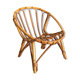 Child chair in rattan shell shape