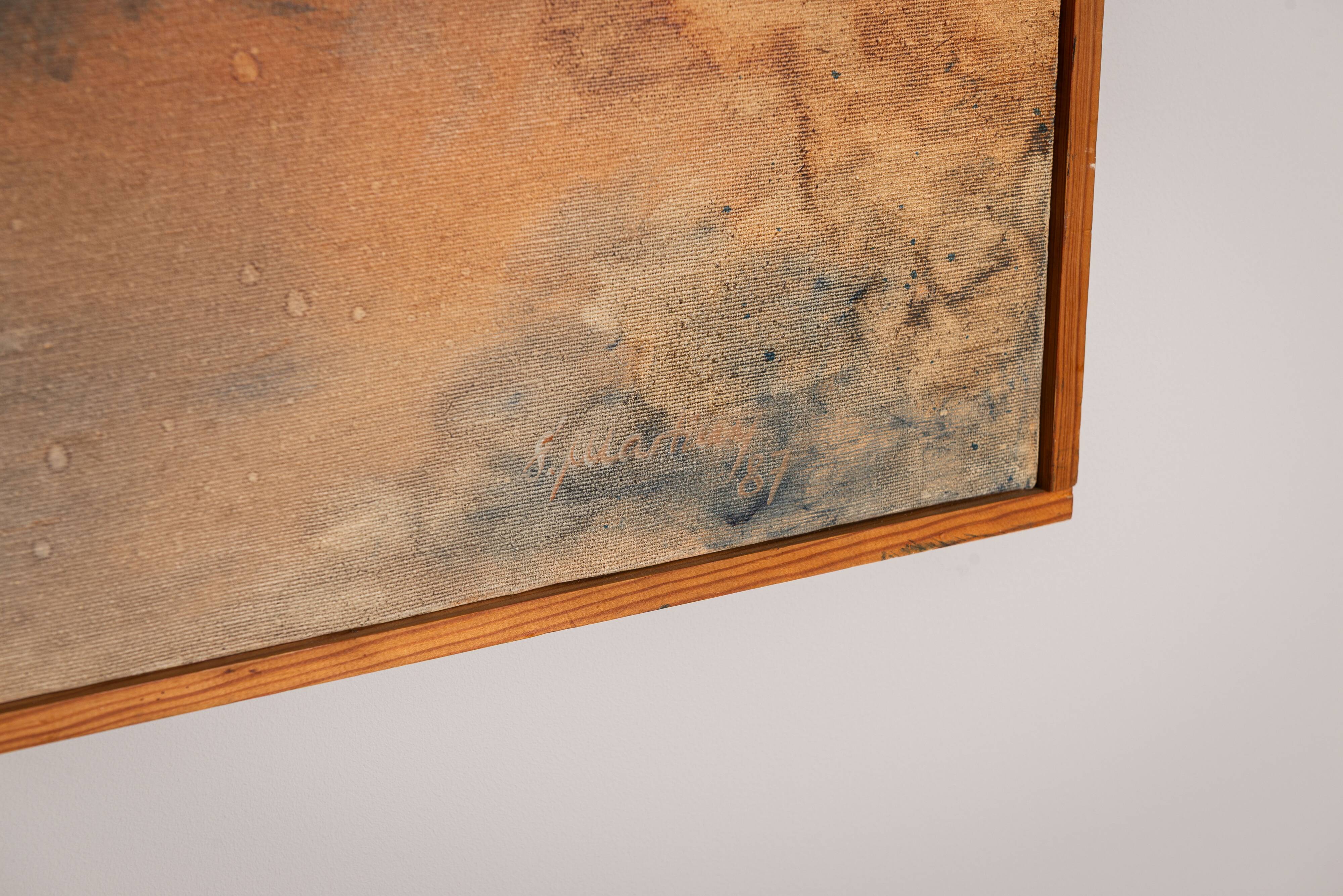 Abstract landscape painting by S. Martiny