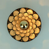 Flower-shaped ceramic sconce 1970s