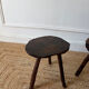 Paire de tabourets brutalistes 1950