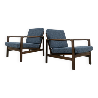 Pair of armchairs B-7522 by Zenon Bączyk, Poland, 1960s