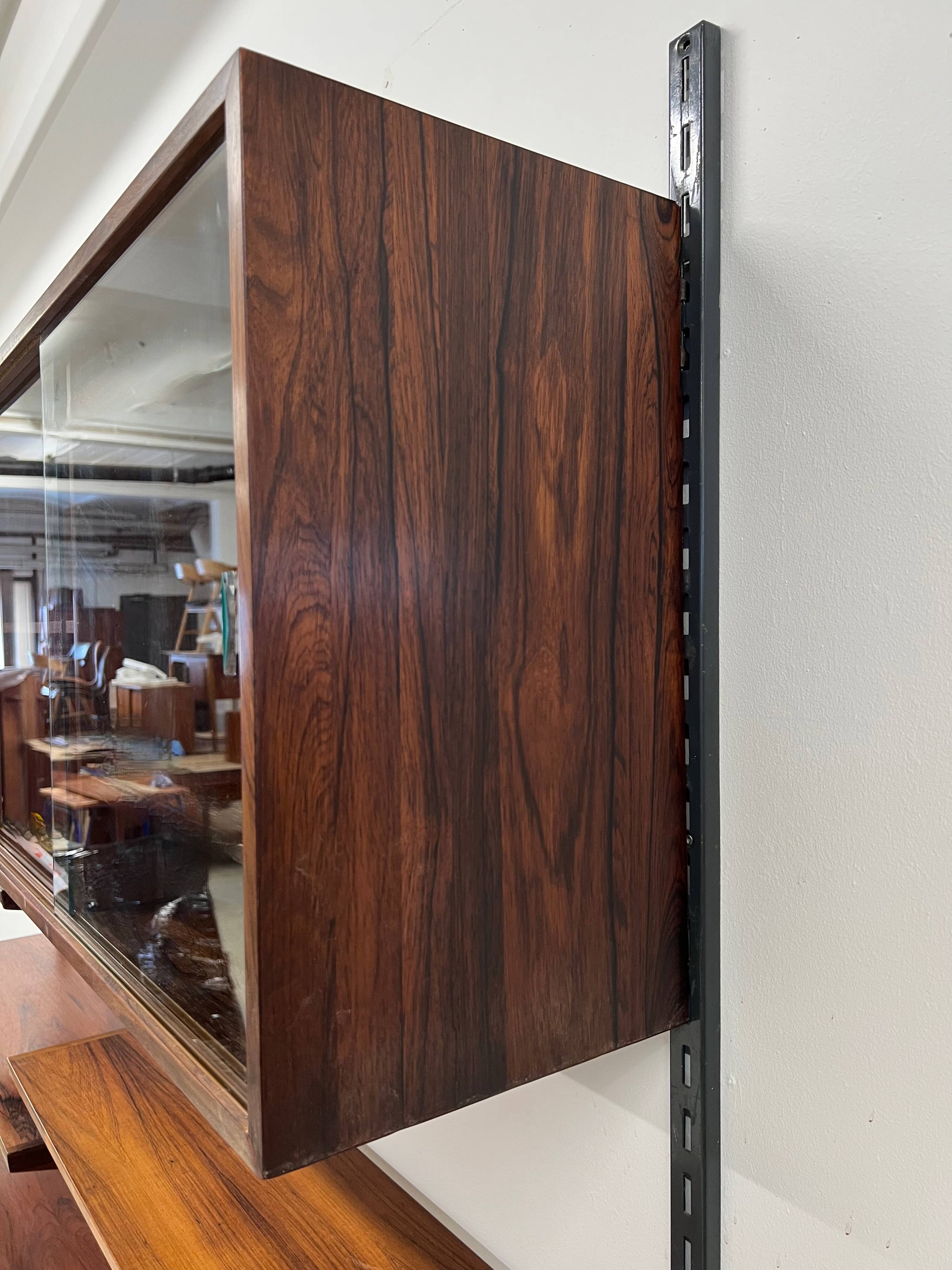 Rosewood Modular Wall System By Kai Kristiansen for Feldballes, 1960s.