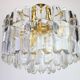 Murano glass light fixture in brass Palazzo, Kalmar, Austria, 1970s