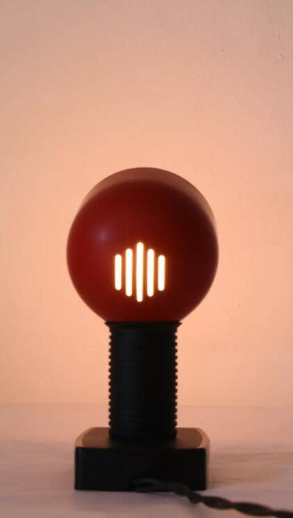 Nuova Veneta Lumi red table/wall lamp vintage